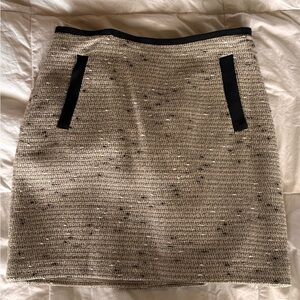 Banana Republic Black and Mixed Media Mini Skirt